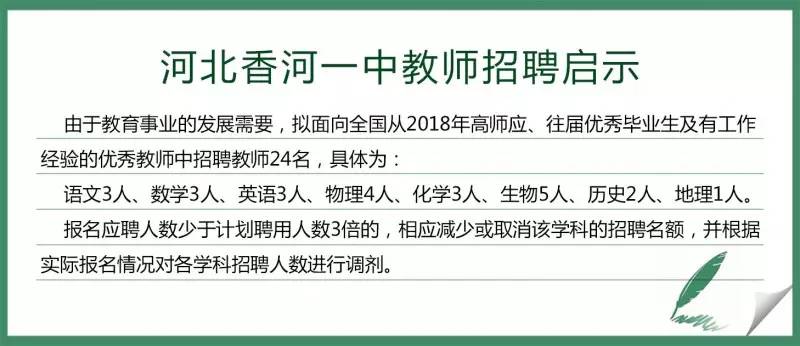 香河教招最新动态引领创新共筑教育未来