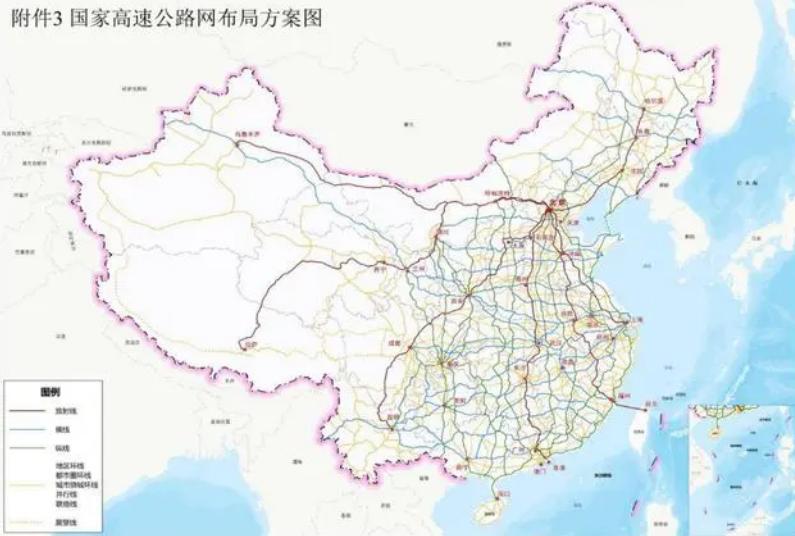 中国最新高速公路地图揭示交通新时代蓝图