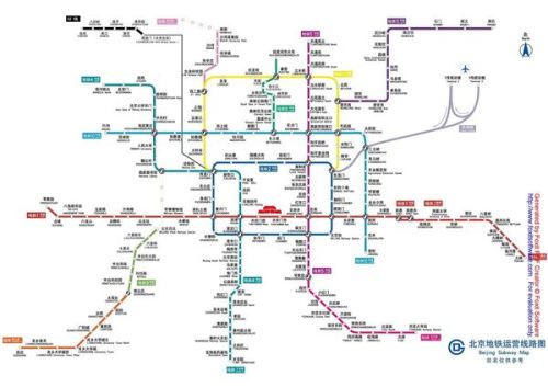 北京地铁最新高清大图揭示城市交通崭新面貌